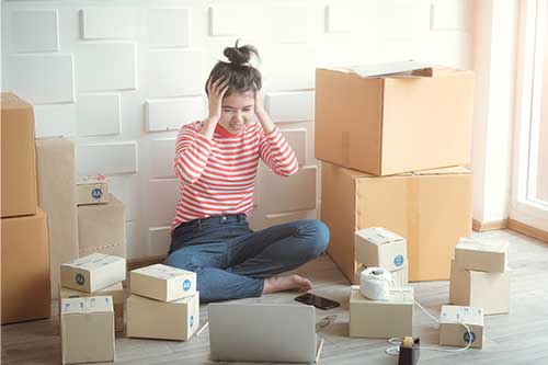 réduction du stress et des efforts physiques lors d'un déménagement